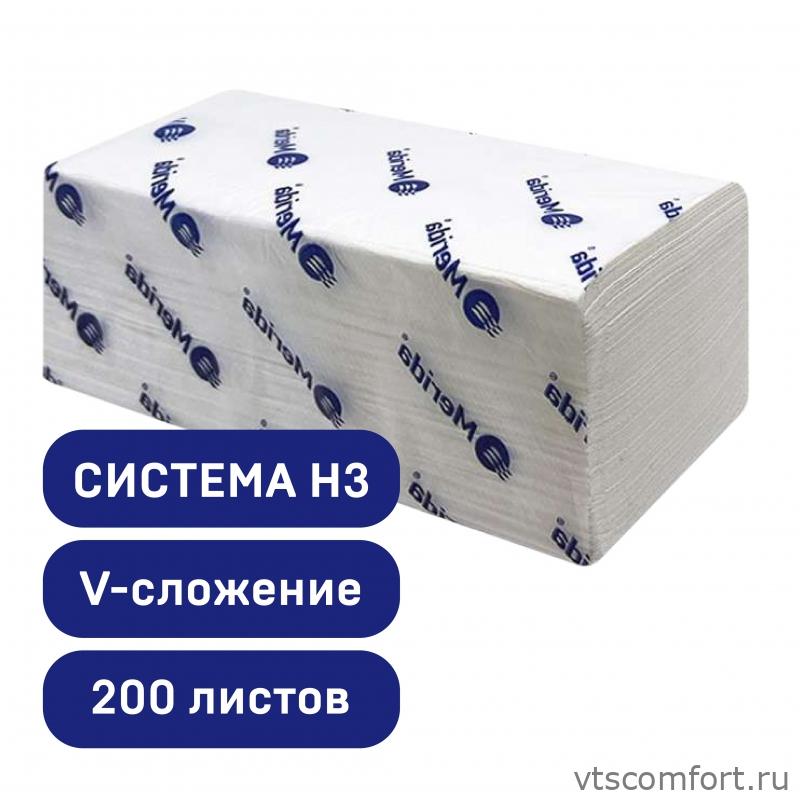 Фото Листовые полотенца (H3) ZZ-V-сложения Merida BP1402 2-слойные Изображение Листовые полотенца (H3) ZZ-V-сложения Merida BP1402 2-слойные