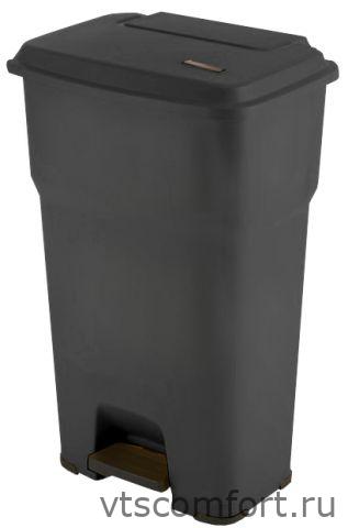 Фото Vileda Гера контейнер пластиковый с педалью и крышкой 85 л, черный, арт. 137761 Изображение Vileda Гера контейнер пластиковый с педалью и крышкой 85 л, черный, арт. 137761