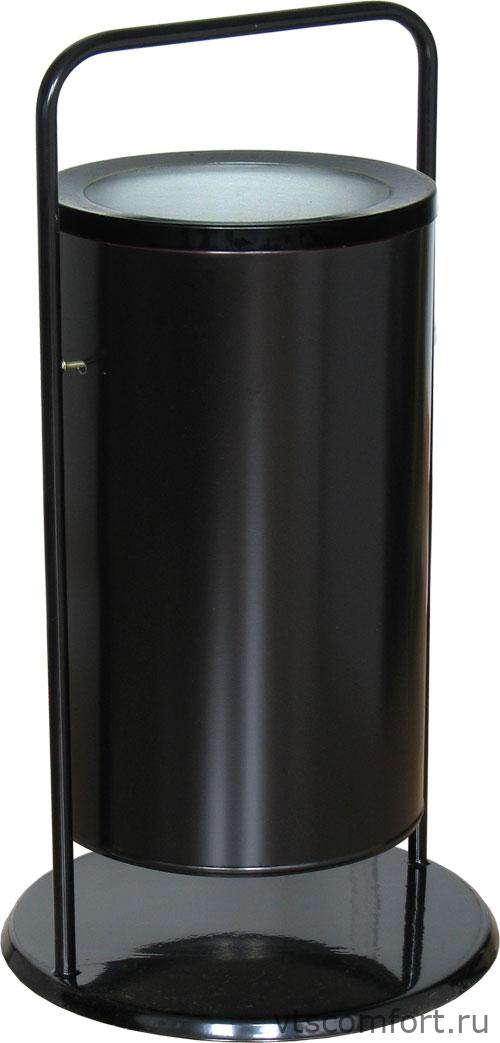 Фото Уличная металлическая урна Титан Стритлайн СЛ3-300 36 литров черная Изображение Уличная металлическая урна Титан Стритлайн СЛ3-300 36 литров черная