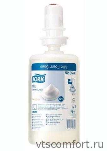 Фото Жидкое мыло-пена мягкое 1 л Tork Система S4 арт 520501 1 кор/6 картриджей Изображение Жидкое мыло-пена мягкое 1 л Tork Система S4 арт 520501 1 кор/6 картриджей