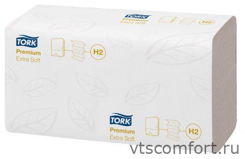 Фото Tork 100297 бумажные листовые полотенца сложения H2 Multifold 2 сл./100 листов 21 пачка ультрамягкие Изображение Tork 100297 бумажные листовые полотенца сложения H2 Multifold 2 сл./100 листов 21 пачка ультрамягкие