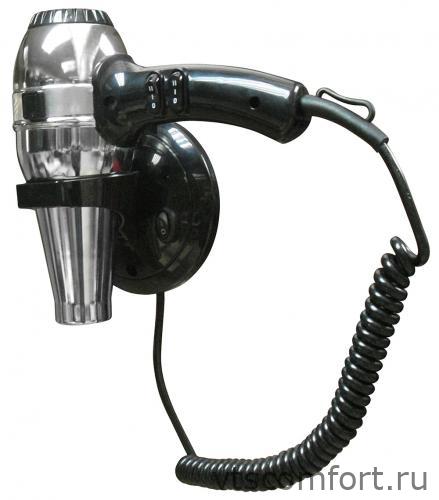 Фото NOFER 02057.B Фен для волос настенный антивандальный с регулировкой температуры Изображение NOFER 02057.B Фен для волос настенный антивандальный с регулировкой температуры