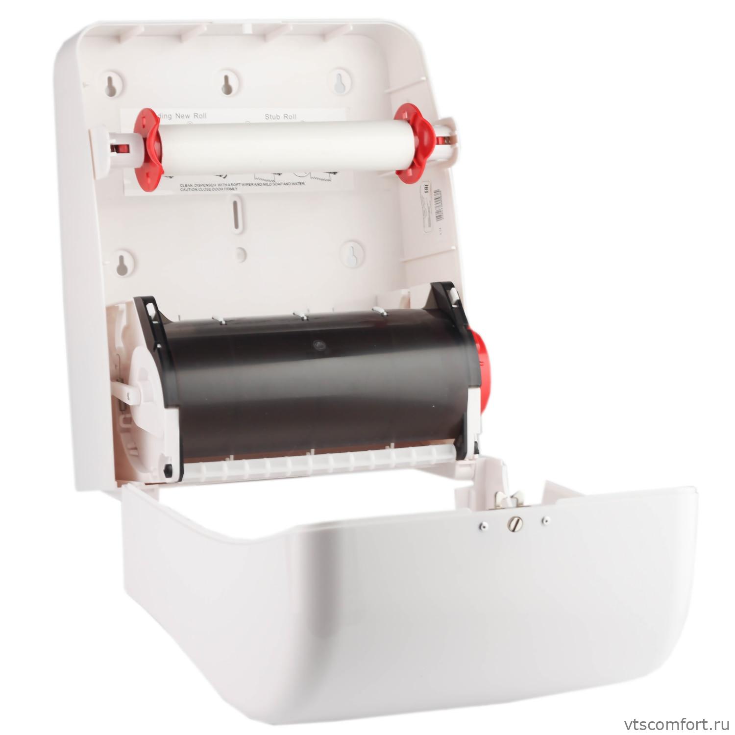 Фото Держатель рулонных полотенец Ksitex A1-15A с автоматическим обрезанием бумаги Изображение Держатель рулонных полотенец Ksitex A1-15A с автоматическим обрезанием бумаги