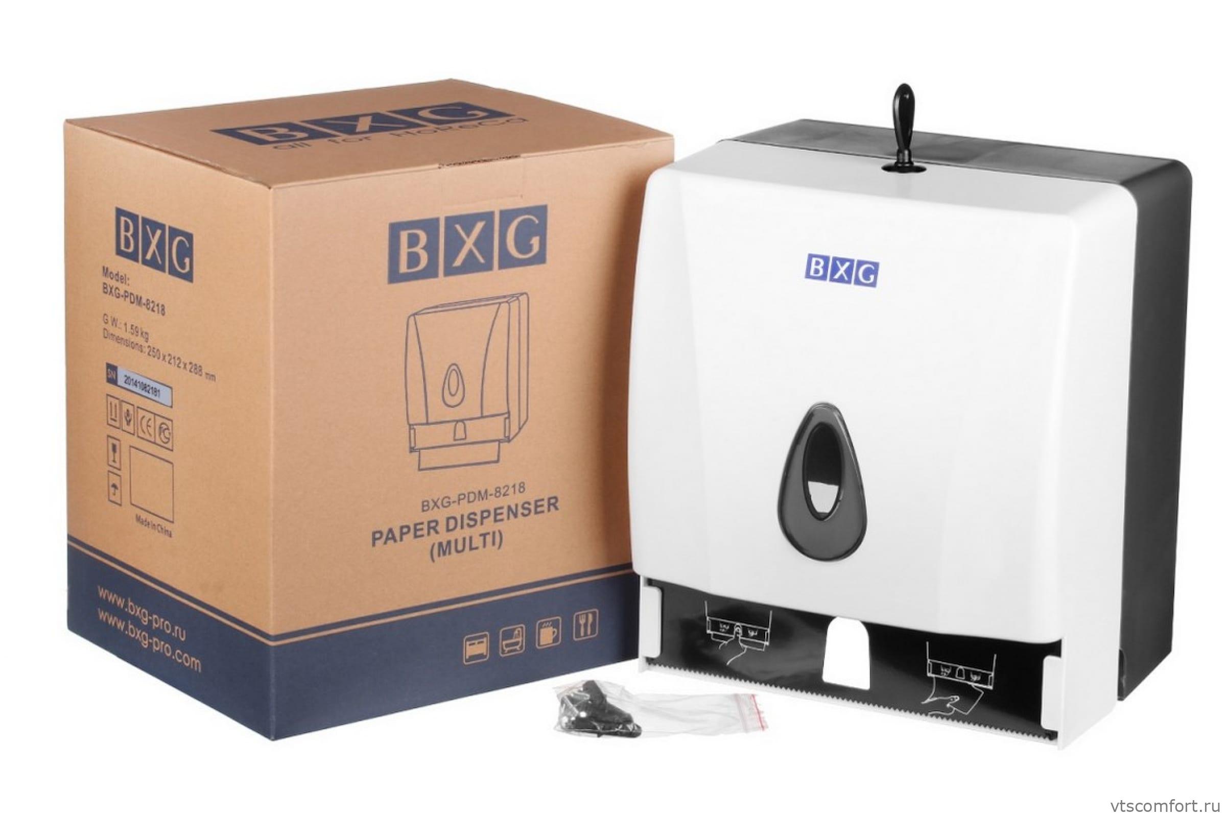 Фото Диспенсер для бумажных полотенец BXG PDM-8218 универсальный Изображение Диспенсер для бумажных полотенец BXG PDM-8218 универсальный