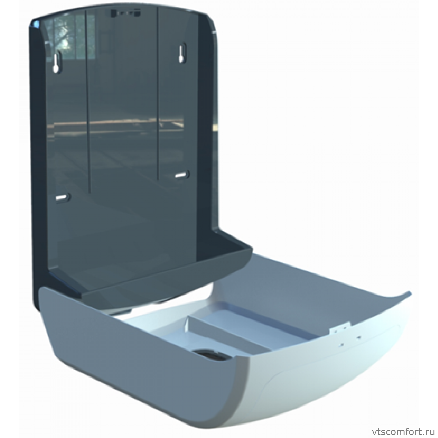 Фото Диспенсер для бумажных полотенец Z сложения BINELE zType DT01PW Изображение Диспенсер для бумажных полотенец Z сложения BINELE zType DT01PW