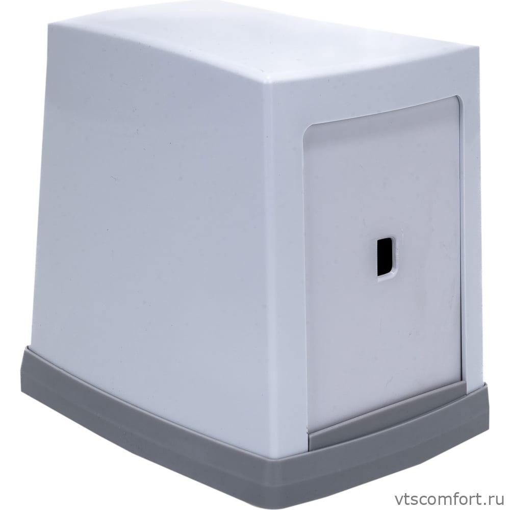 Фото Диспенсер для салфеток Vialli NP80 белый пластик Изображение Диспенсер для салфеток Vialli NP80 белый пластик