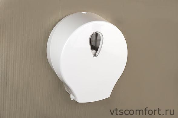 Фото Диспенсер туалетной бумаги в больших рулонах NOFER 05005.W пластик белый Изображение Диспенсер туалетной бумаги в больших рулонах NOFER 05005.W пластик белый