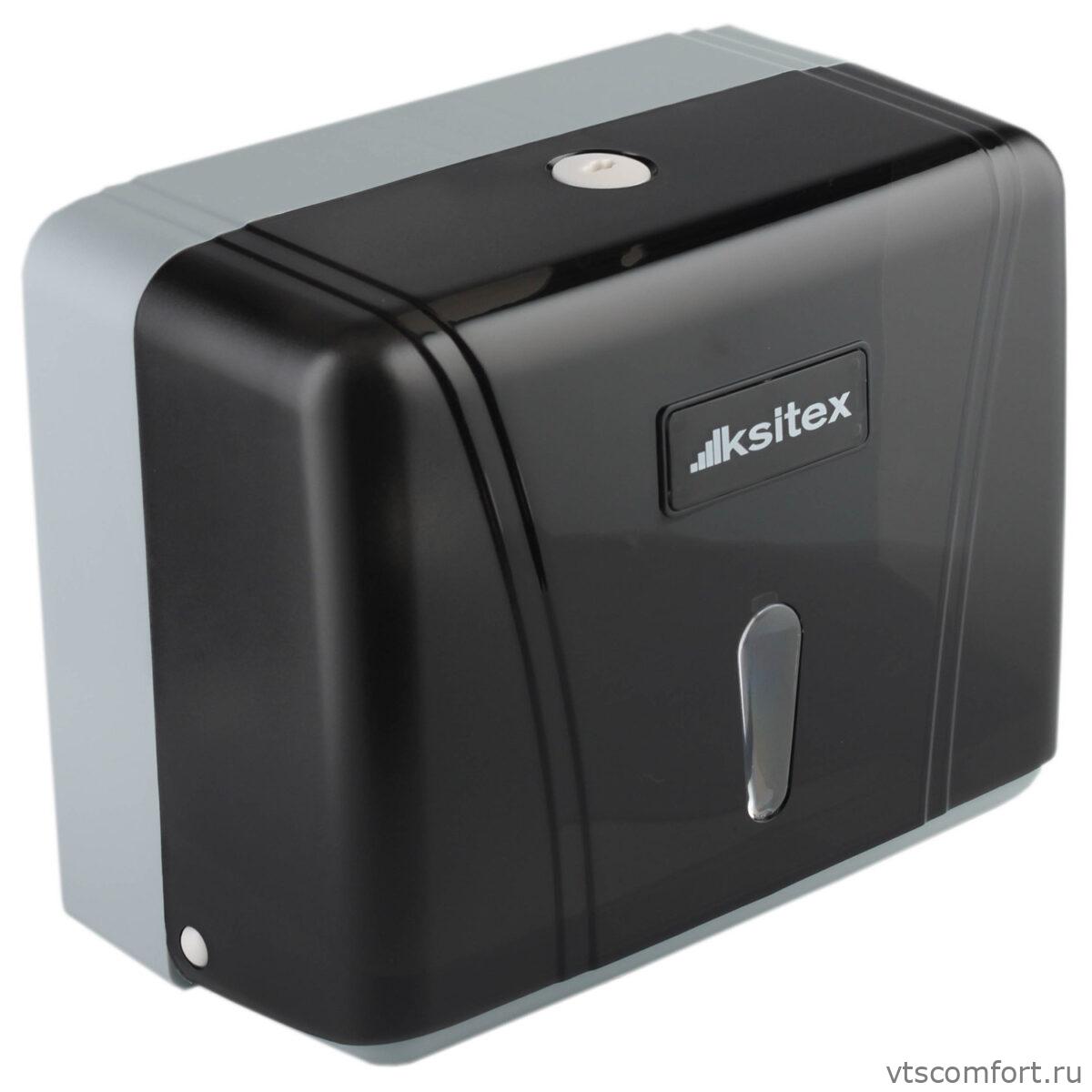 Фото Диспенсер листовых полотенец V-сложения Ksitex TH-404B Изображение Диспенсер листовых полотенец V-сложения Ksitex TH-404B