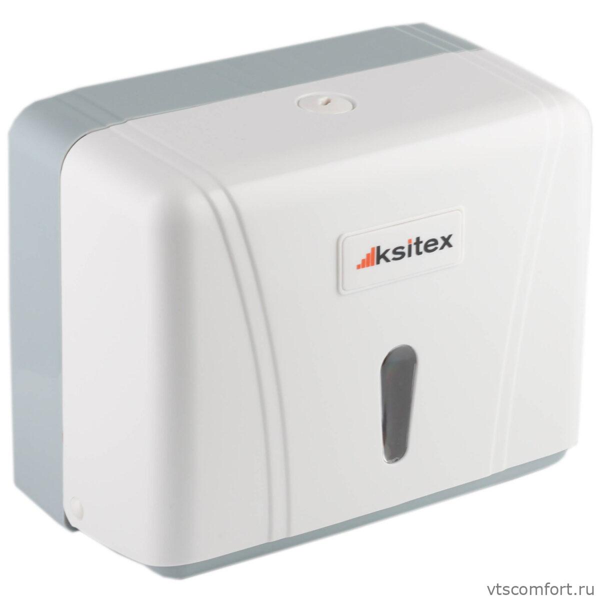 Фото Диспенсер листовых полотенец V-сложения Ksitex TH-404W Изображение Диспенсер листовых полотенец V-сложения Ksitex TH-404W
