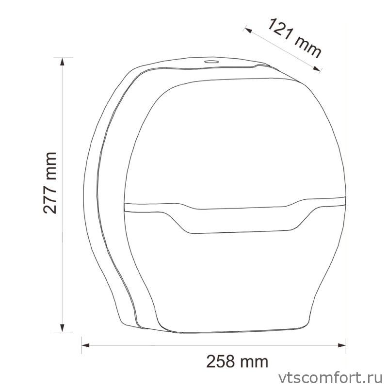 Фото Диспенсер туалетной бумаги в больших рулонах Merida BHB101 Harmony Maxi Изображение Диспенсер туалетной бумаги в больших рулонах Merida BHB101 Harmony Maxi