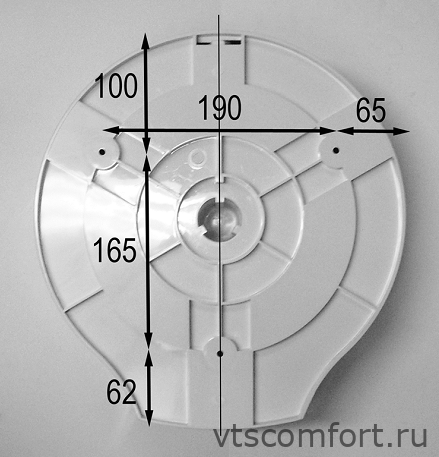 Фото Диспенсер туалетной бумаги в больших рулонах NOFER 05005.T пластик синий Изображение Диспенсер туалетной бумаги в больших рулонах NOFER 05005.T пластик синий