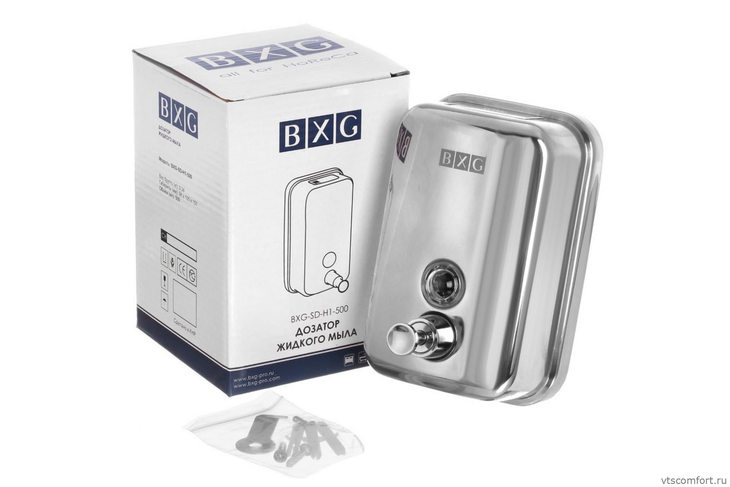 Фото Дозатор для жидкого мыла BXG SD H1-500 хром Изображение Дозатор для жидкого мыла BXG SD H1-500 хром