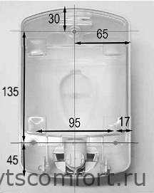 Фото Дозатор для жидкого мыла NOFER Classic 03036.W 1000 мл пластик белый Изображение Дозатор для жидкого мыла NOFER Classic 03036.W 1000 мл пластик белый