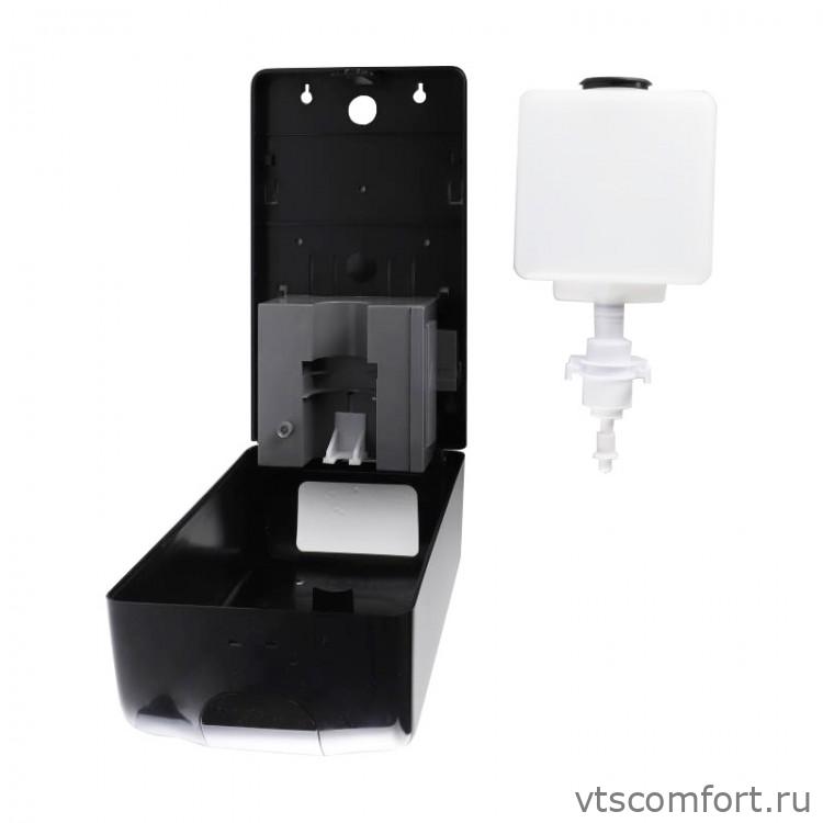 Фото Дозатор для жидкого мыла сенсорный Mirtoo 2252N 1200мл черный с каплесборником Изображение Дозатор для жидкого мыла сенсорный Mirtoo 2252N 1200мл черный с каплесборником