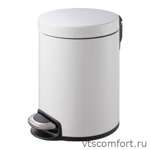 Фото Ведро для мусора с педалью 20 литров Binele WP20LW сталь белая Изображение Ведро для мусора с педалью 20 литров Binele WP20LW сталь белая