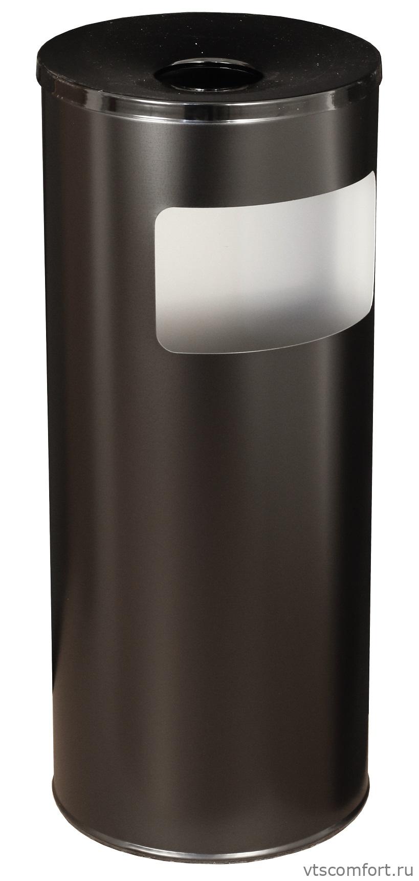 Фото Урна с пепельницей Титан К250 30 литров из оцинкованной стали Изображение Урна с пепельницей Титан К250 30 литров из оцинкованной стали