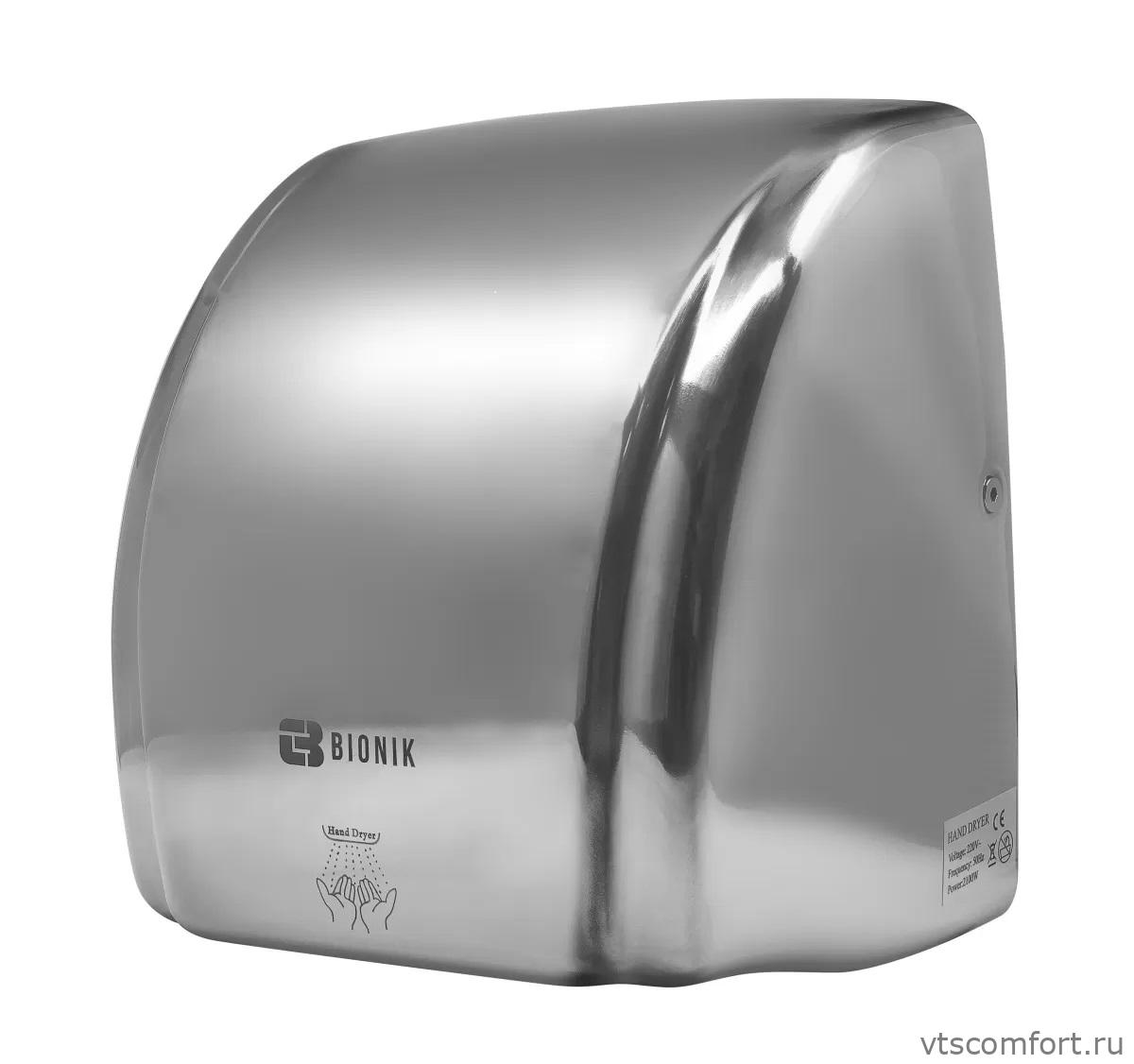 Фото Bionik BK4005S сушилка для рук нержавейка хром Изображение Bionik BK4005S сушилка для рук нержавейка хром