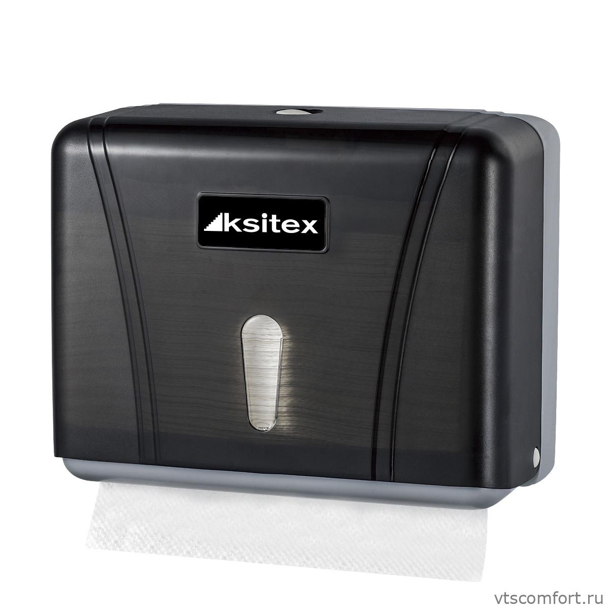 Фото Диспенсер листовых полотенец V-сложения Ksitex TH-404B Изображение Диспенсер листовых полотенец V-сложения Ksitex TH-404B