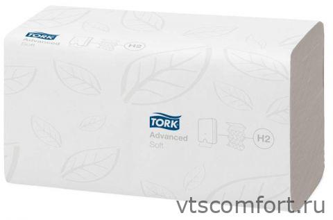 Фото Tork 120288 бумажные листовые полотенца сложения H2 Multifold 2 сл./136 листов 21 пачка Изображение Tork 120288 бумажные листовые полотенца сложения H2 Multifold 2 сл./136 листов 21 пачка