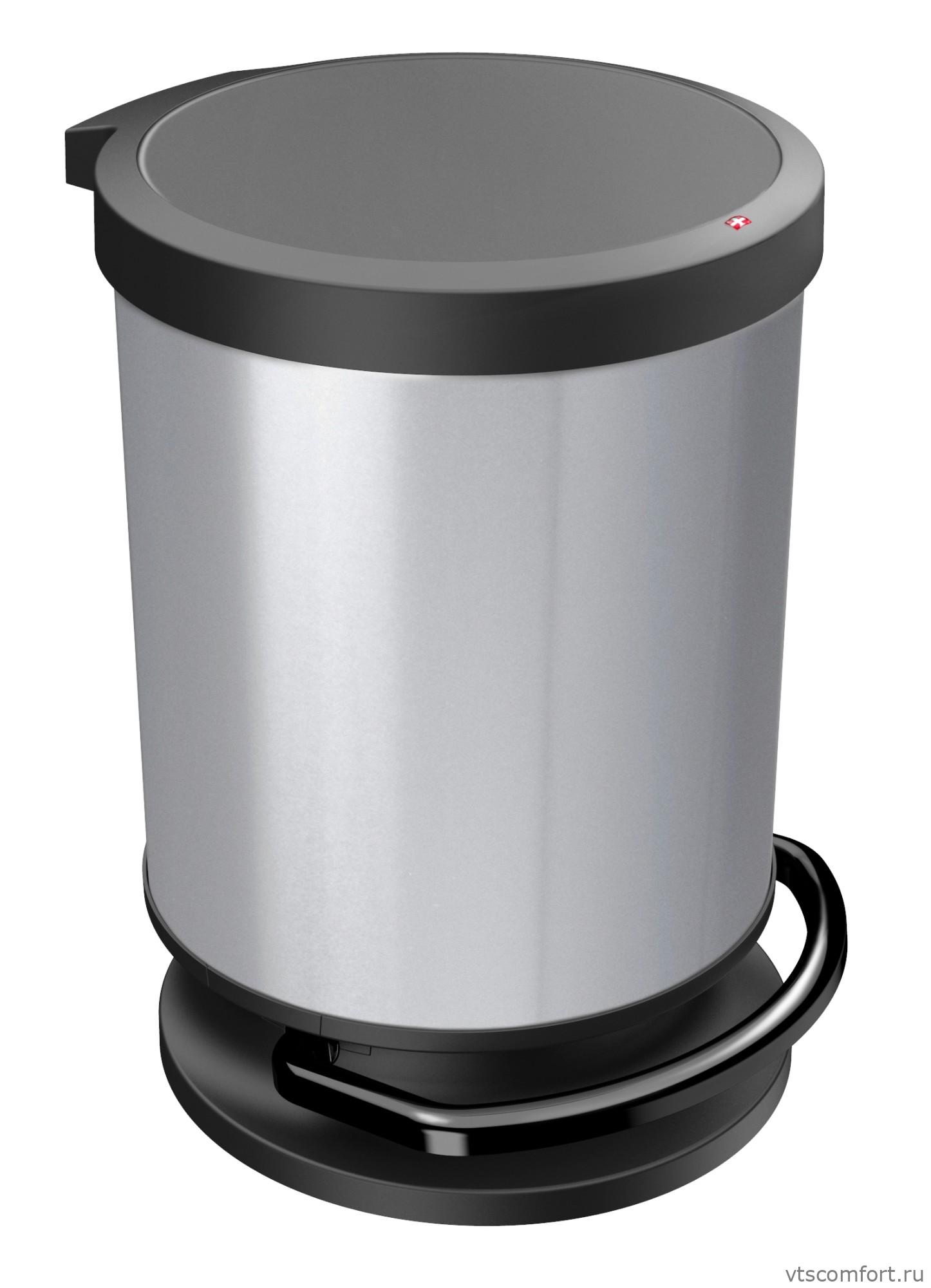 Фото Rotho Ведро для мусора 20 л PASO с педалью серебристый металлик арт. 1015510264 Изображение Rotho Ведро для мусора 20 л PASO с педалью серебристый металлик арт. 1015510264
