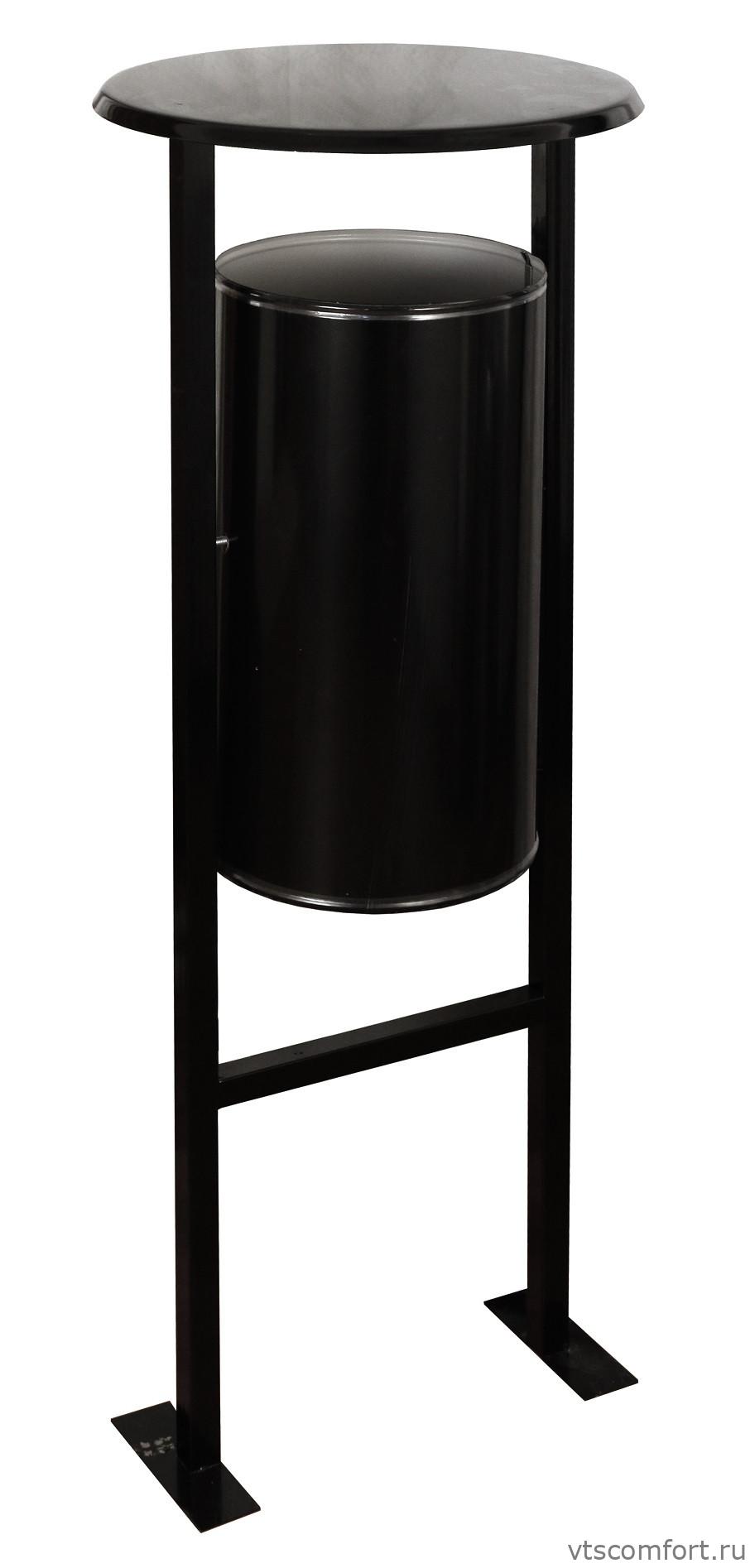 Фото Уличная металлическая урна Титан УК-1 28 литров Изображение Уличная металлическая урна Титан УК-1 28 литров