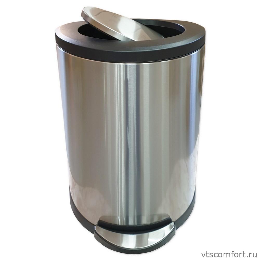 Фото САНАКС 10118 Ведро для мусора овальное с педалью 45 литров с вращающейся крышкой Изображение САНАКС 10118 Ведро для мусора овальное с педалью 45 литров с вращающейся крышкой
