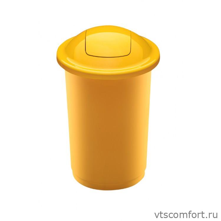 Фото Plafor Top Bin Бак с плавающей крышкой 50 литров желтый арт.651-01 Изображение Plafor Top Bin Бак с плавающей крышкой 50 литров желтый арт.651-01