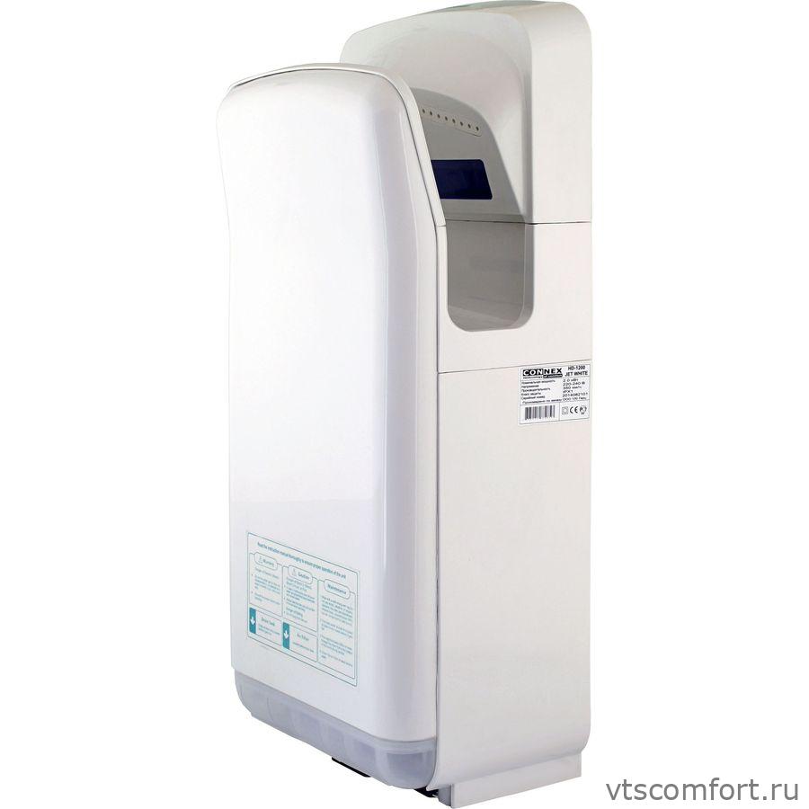 Фото Сушилка для рук CONNEX HD-1200 JET White ВЫСОКОСКОРОСТНАЯ Изображение Сушилка для рук CONNEX HD-1200 JET White ВЫСОКОСКОРОСТНАЯ