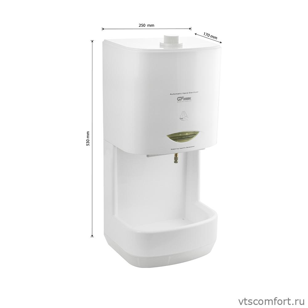 Фото GFmark 6343 Дозатор сенсорный для дезинфекции рук пластиковый 2000 мл с подставкой Изображение GFmark 6343 Дозатор сенсорный для дезинфекции рук пластиковый 2000 мл с подставкой