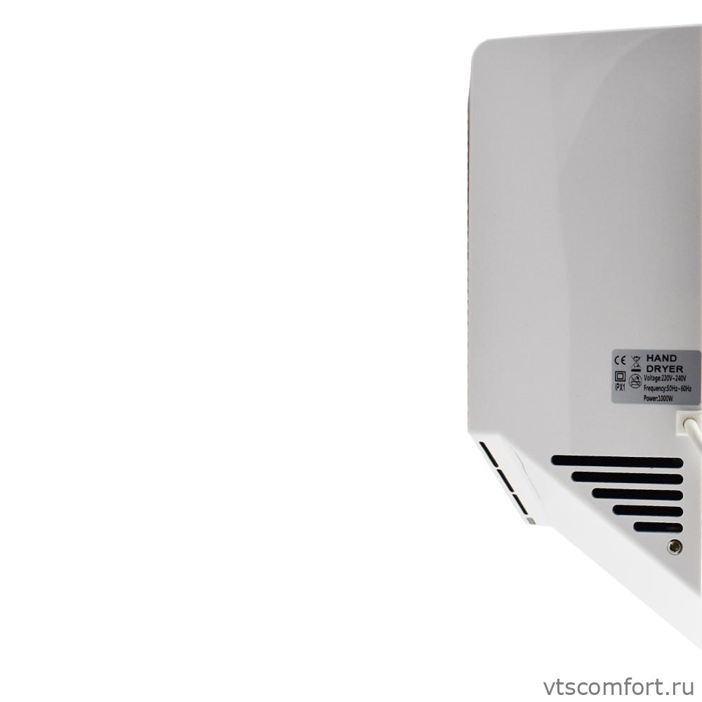 Фото GFmark 6860 высокоскоростная сушилка для рук V-windblade 1000W белая Изображение GFmark 6860 высокоскоростная сушилка для рук V-windblade 1000W белая