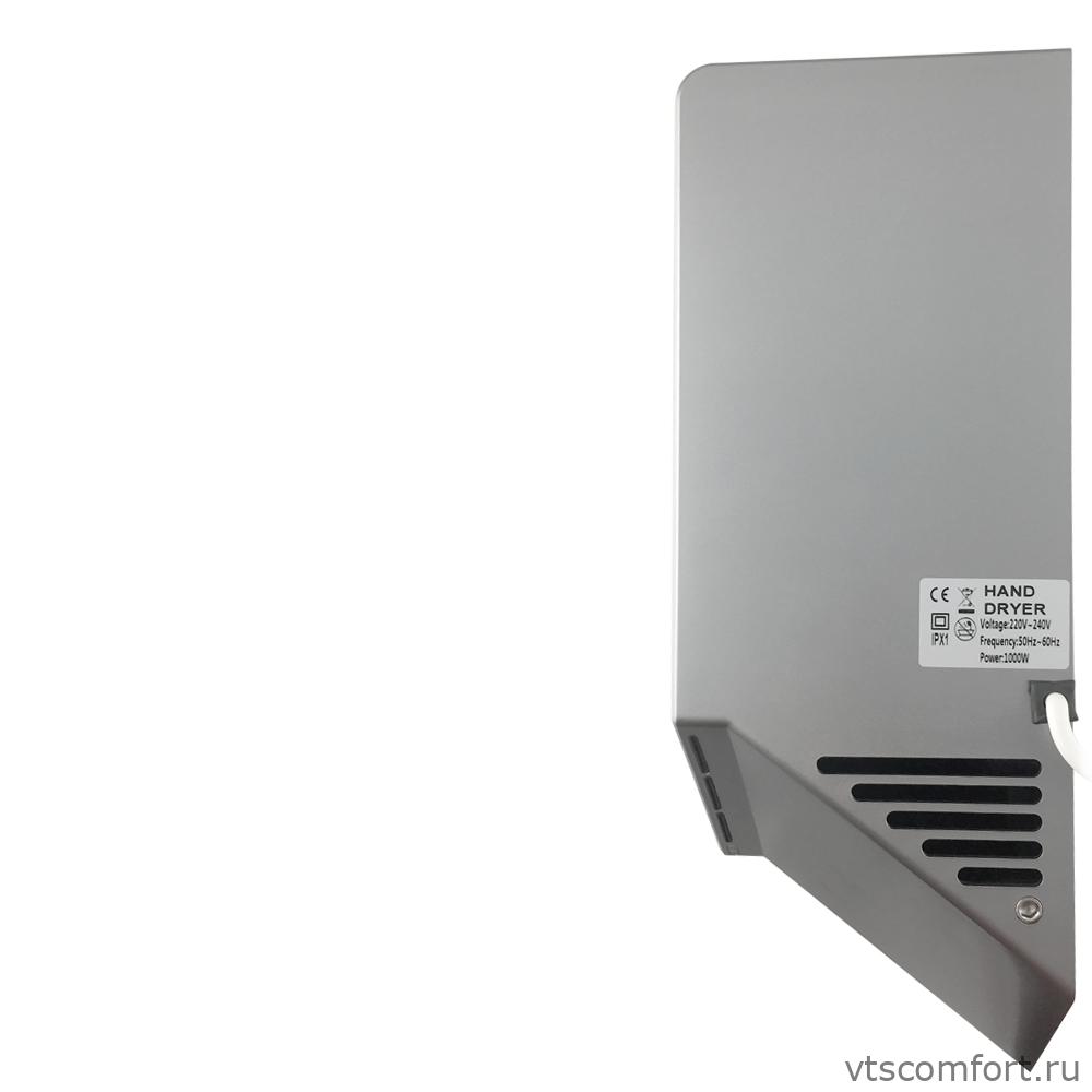 Фото GFmark 6860S высокоскоростная сушилка для рук V-windblade 1000W матовая Изображение GFmark 6860S высокоскоростная сушилка для рук V-windblade 1000W матовая