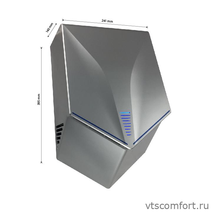 Фото GFmark 6860S высокоскоростная сушилка для рук V-windblade 1000W матовая Изображение GFmark 6860S высокоскоростная сушилка для рук V-windblade 1000W матовая