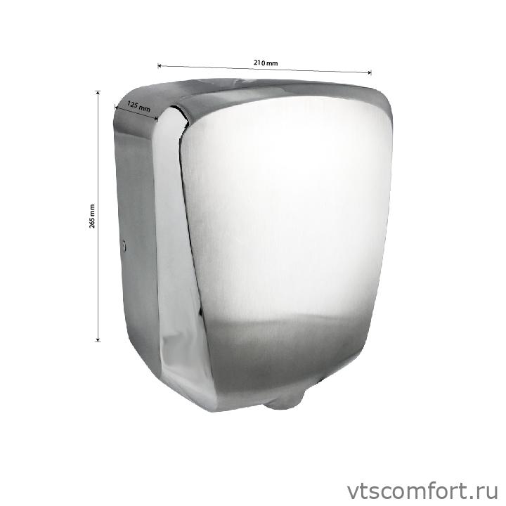 Фото GFmark 6952 сушилка для рук 1200W матовая нержавейка Изображение GFmark 6952 сушилка для рук 1200W матовая нержавейка