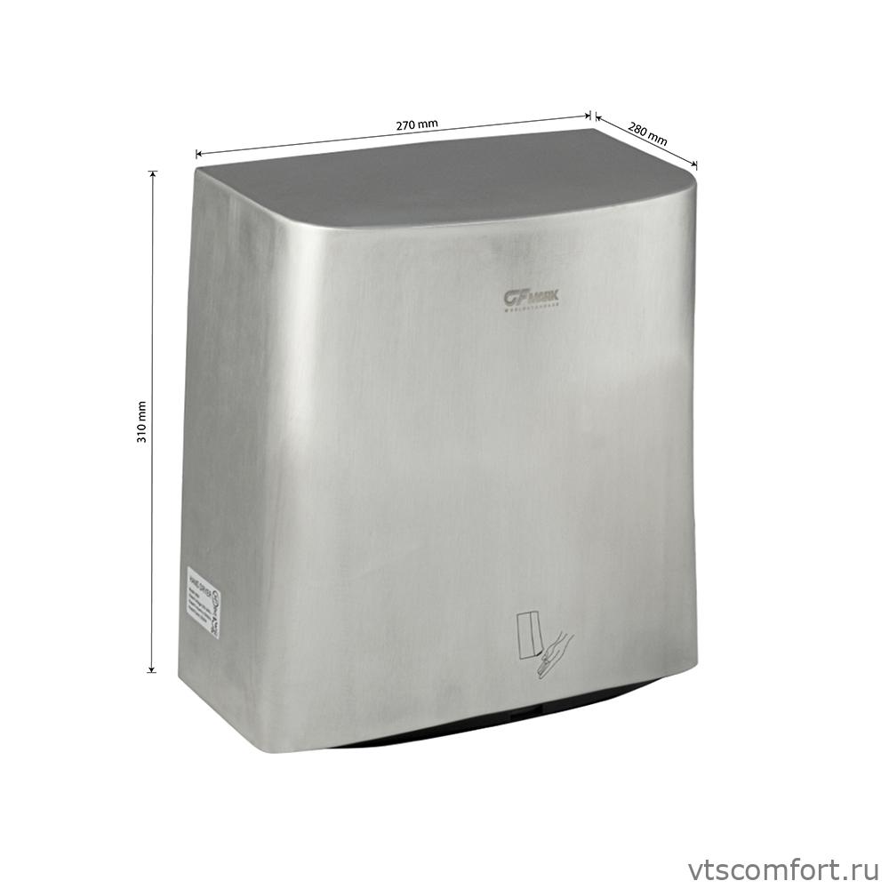 Фото GFmark 6954 высокоскоростная сушилка для рук V-windblade 2000W матовая сталь Изображение GFmark 6954 высокоскоростная сушилка для рук V-windblade 2000W матовая сталь