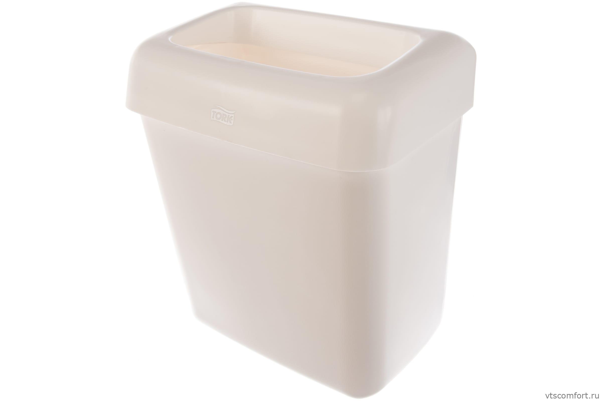 Фото Корзина для мусора 20 л пластик TORK 226100 белая Изображение Корзина для мусора 20 л пластик TORK 226100 белая