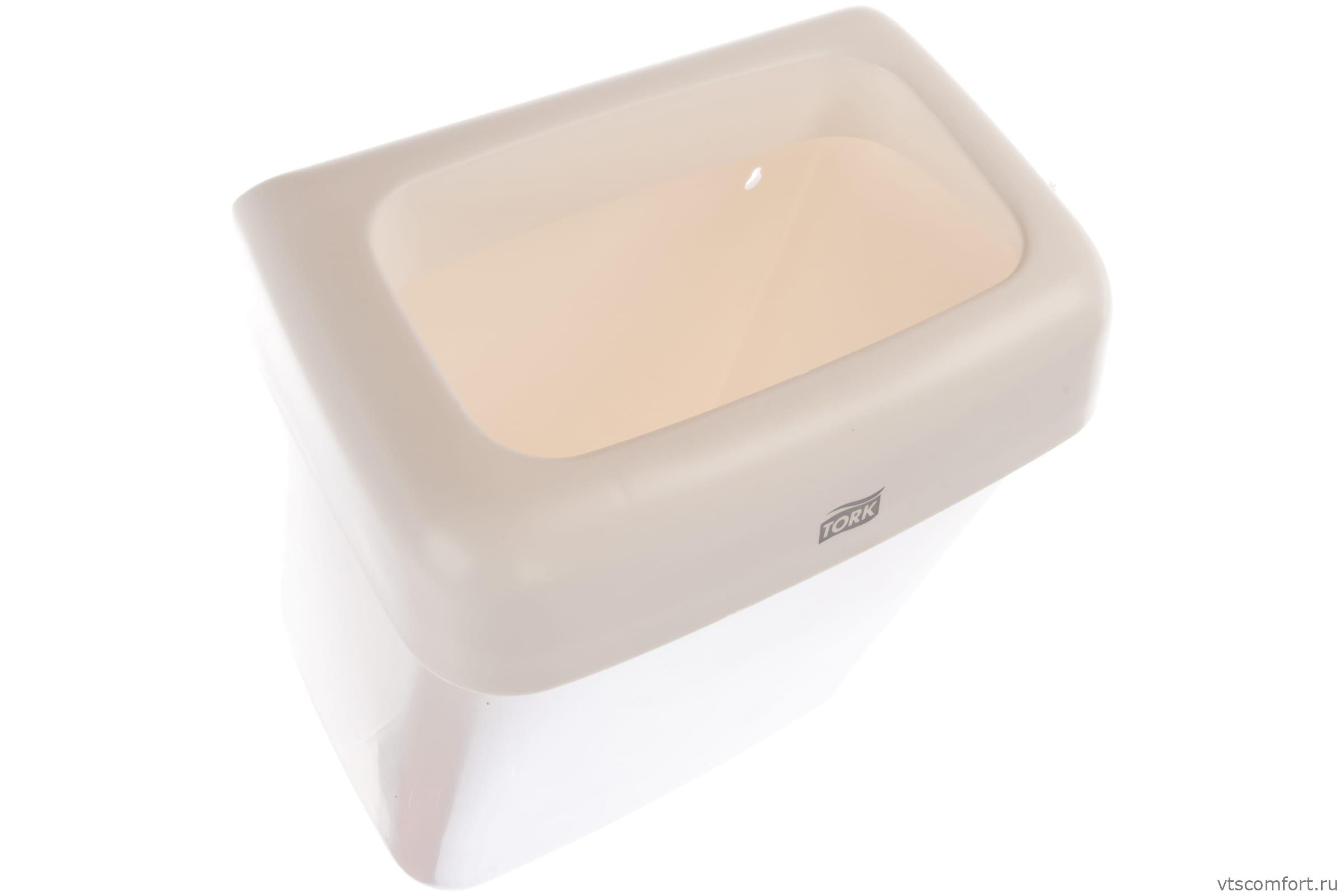 Фото Корзина для мусора 20 л пластик TORK 226100 белая Изображение Корзина для мусора 20 л пластик TORK 226100 белая