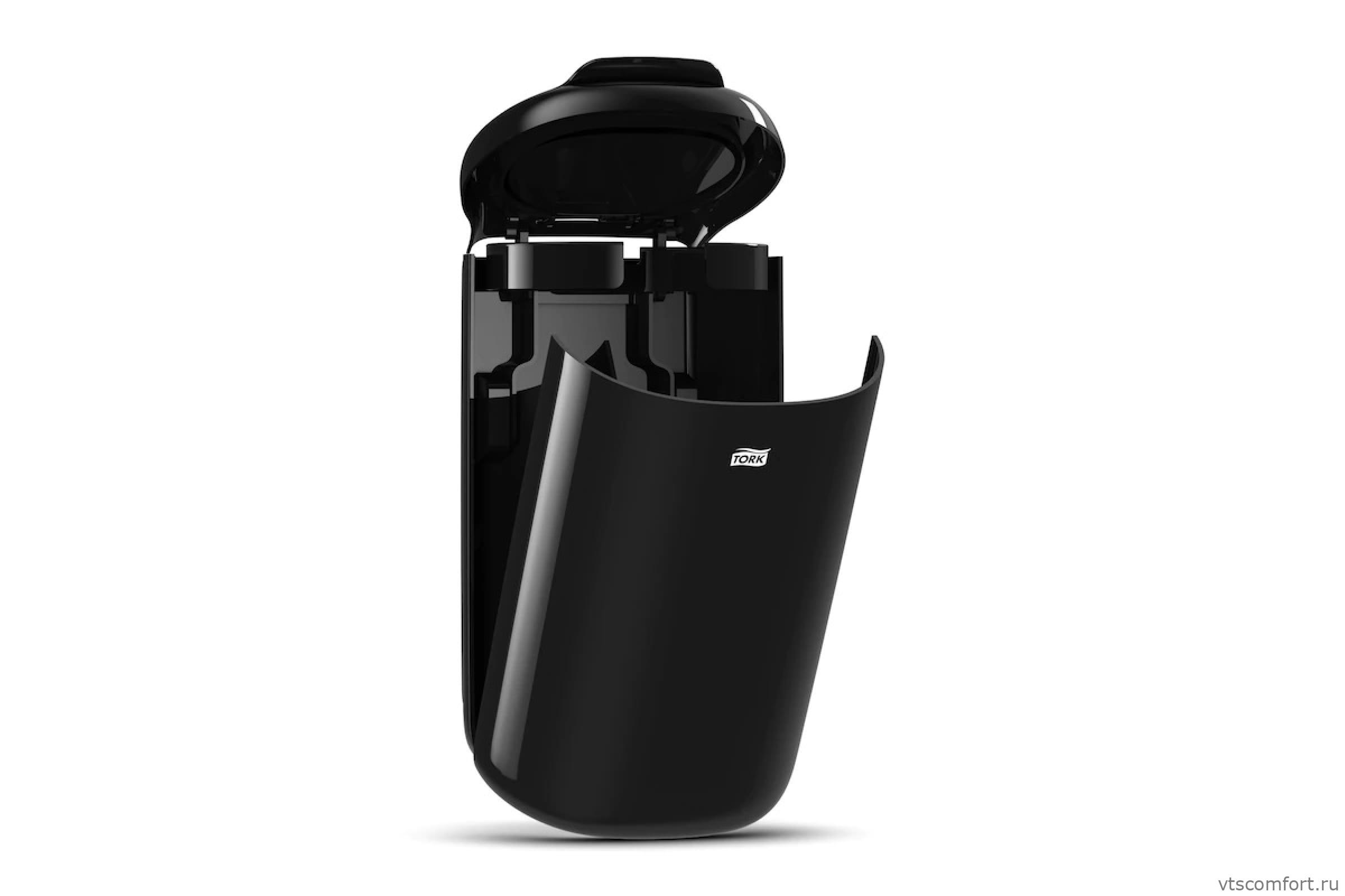 Фото Корзина для мусора 5 л пластик TORK 564008 черная система B3 Изображение Корзина для мусора 5 л пластик TORK 564008 черная система B3