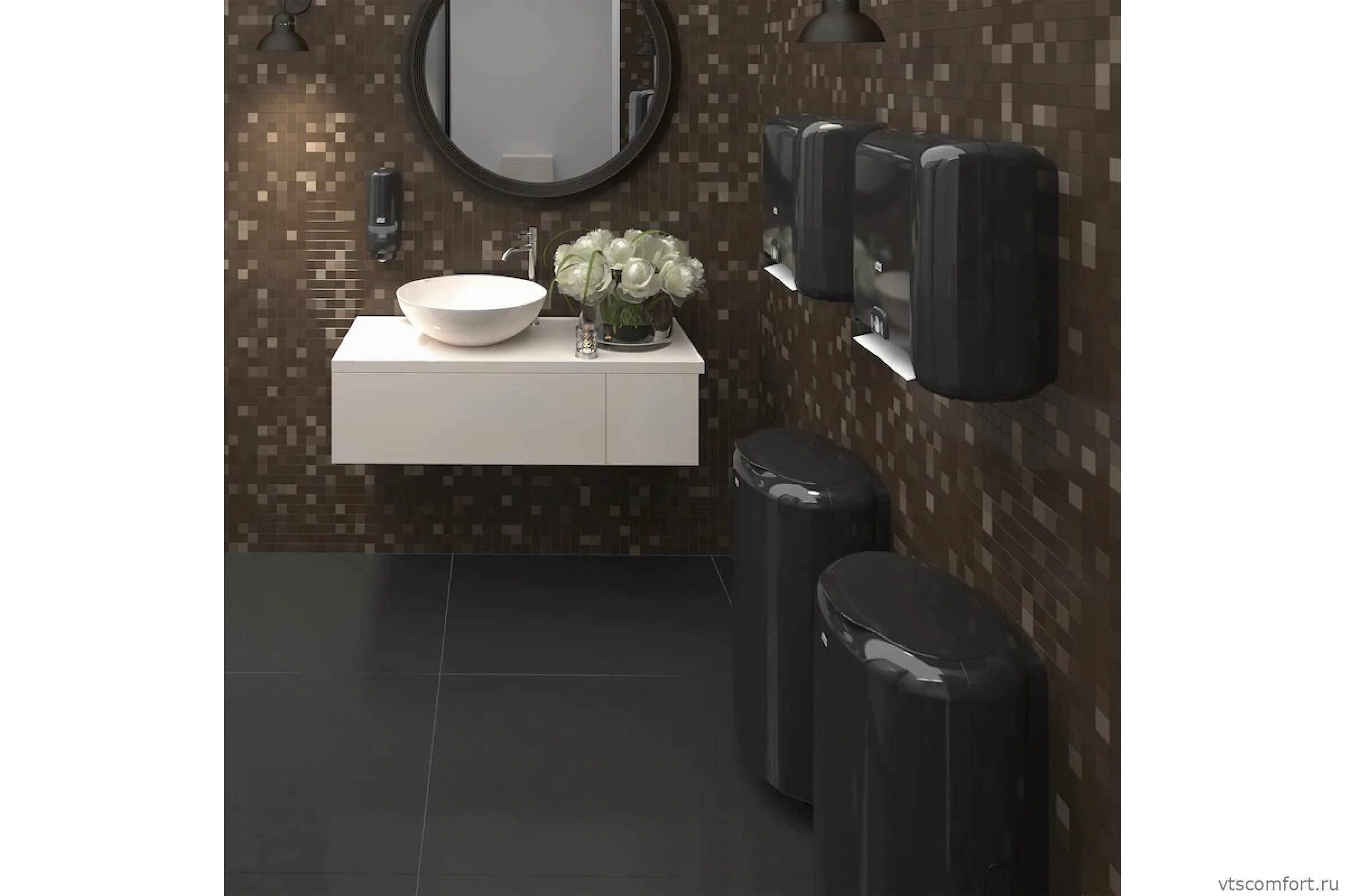 Фото Корзина для мусора 50 л пластик TORK 563008 черная система B1 Изображение Корзина для мусора 50 л пластик TORK 563008 черная система B1