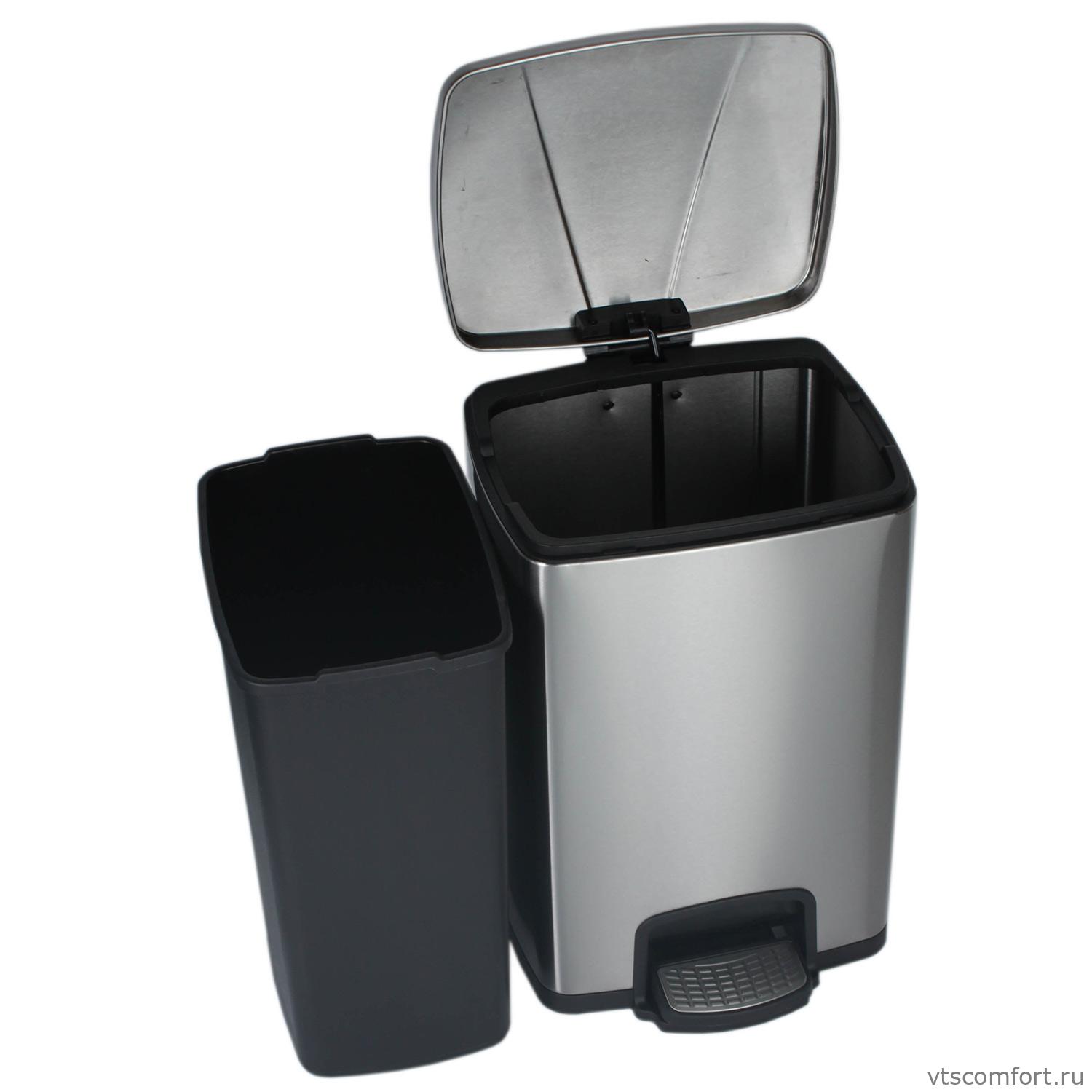 Фото Ksitex SGB-30M урна для мусора с педалью матовая 30 литров Изображение Ksitex SGB-30M урна для мусора с педалью матовая 30 литров