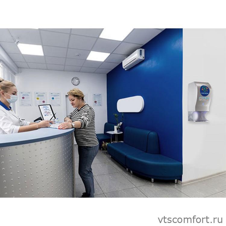 Фото Liscom Дозатор для антисептика сенсорный 5000 мл настенный металлический Изображение Liscom Дозатор для антисептика сенсорный 5000 мл настенный металлический