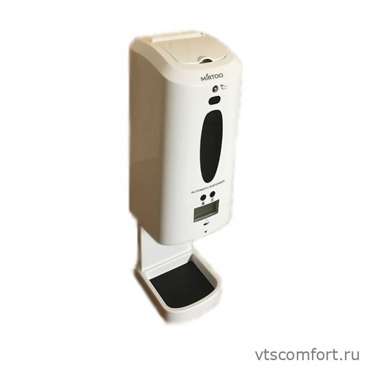 Фото MIRTOO 001TM Сенсорный дозатор для антисептика с встроенным бесконтактным инфракрасным термометром Изображение MIRTOO 001TM Сенсорный дозатор для антисептика с встроенным бесконтактным инфракрасным термометром