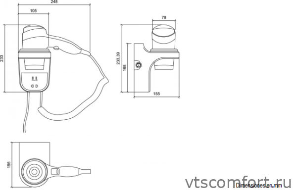 Фото NOFER 02012.W Фен для волос настенный с розеткой для бритвы Изображение NOFER 02012.W Фен для волос настенный с розеткой для бритвы