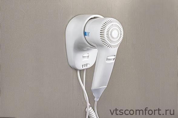 Фото NOFER 02055.W Фен для волос настенный Изображение NOFER 02055.W Фен для волос настенный