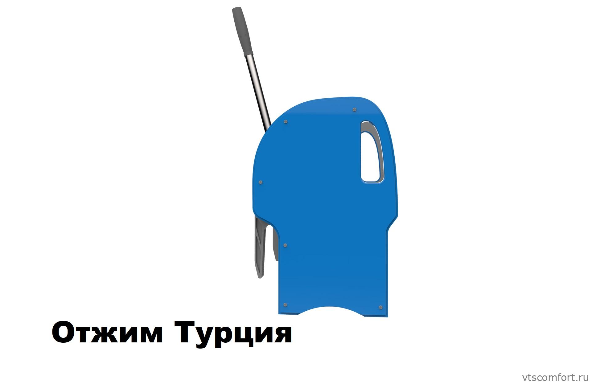 Фото Уборочная тележка Metal Clean Тринити Стандарт Изображение Уборочная тележка Metal Clean Тринити Стандарт