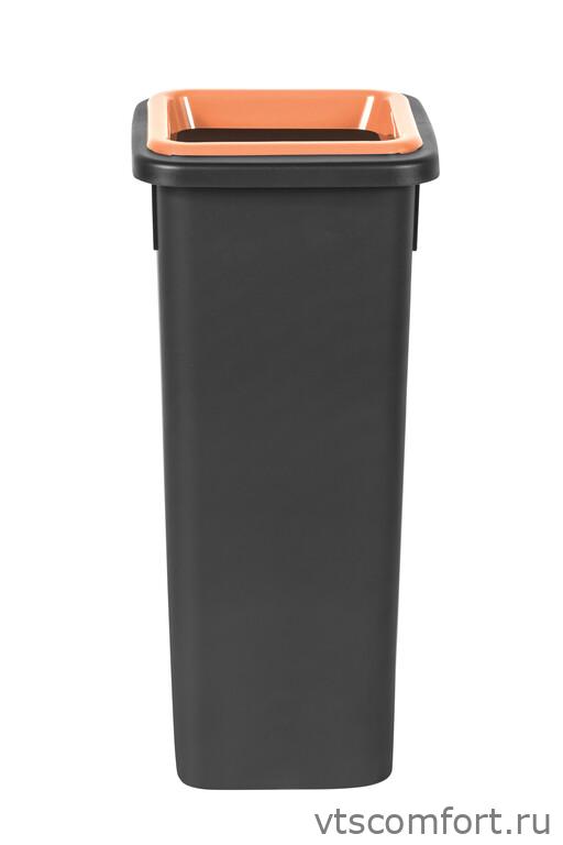Фото Plafor Fit Bin 714-06 Бак черный с коричневой крышкой 20 литров Изображение Plafor Fit Bin 714-06 Бак черный с коричневой крышкой 20 литров