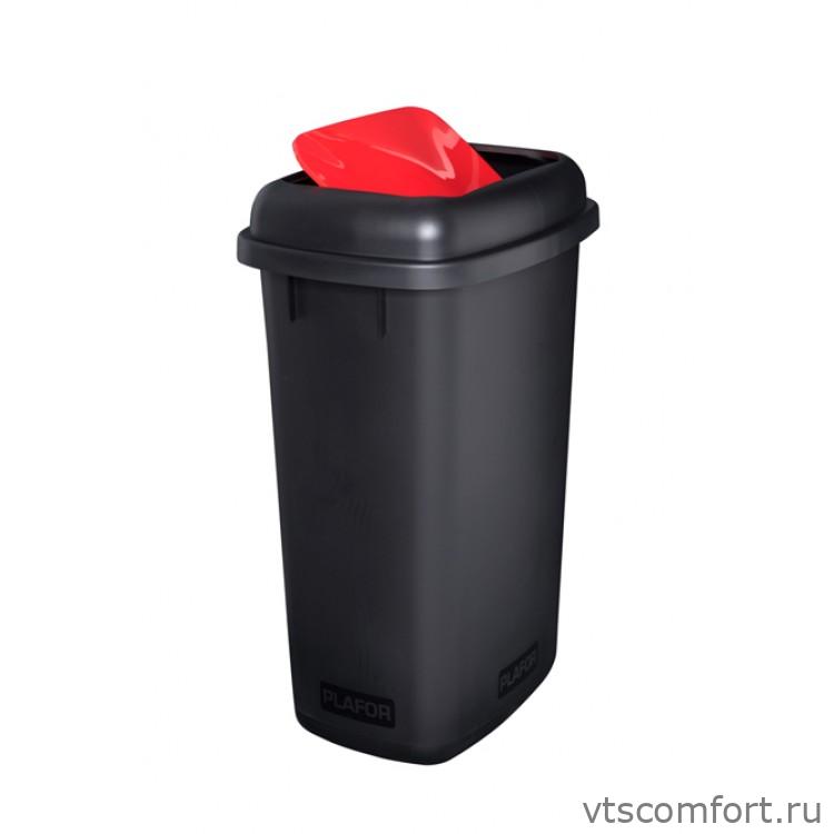 Фото Plafor Quatro bin Бак черный с красной плавающей крышкой 28 литров арт. 658-03 Изображение Plafor Quatro bin Бак черный с красной плавающей крышкой 28 литров арт. 658-03