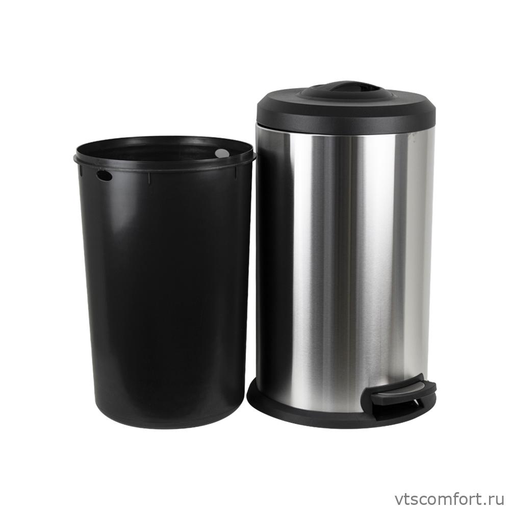 Фото САНАКС 10117 Ведро для круглое с педалью 40 литров с утрамбовочным механизмом Изображение САНАКС 10117 Ведро для круглое с педалью 40 литров с утрамбовочным механизмом