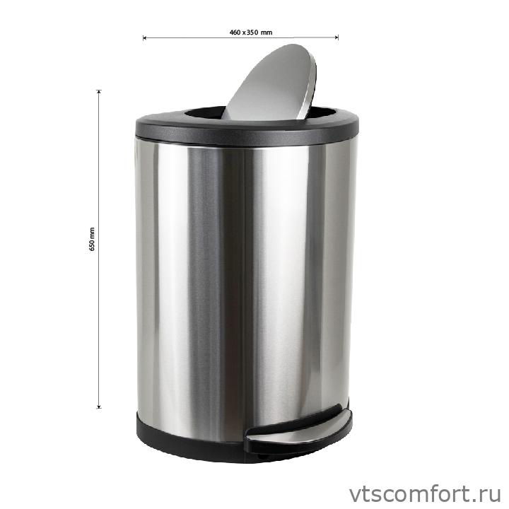 Фото САНАКС 10118 Ведро для мусора овальное с педалью 45 литров с вращающейся крышкой Изображение САНАКС 10118 Ведро для мусора овальное с педалью 45 литров с вращающейся крышкой