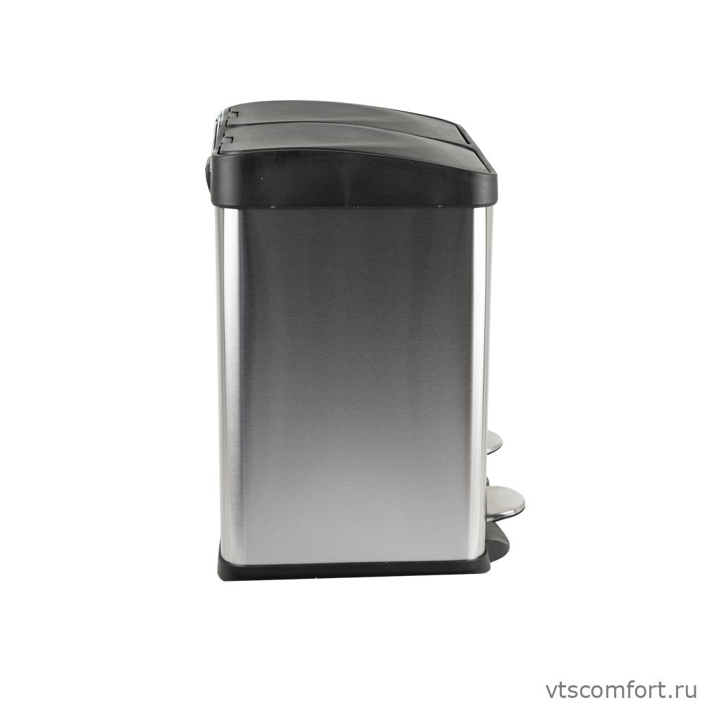 Фото Санакс 10230 Урна для раздельного сбора мусора из нержавеющей стали 410 2 бака по 15 литров Изображение Санакс 10230 Урна для раздельного сбора мусора из нержавеющей стали 410 2 бака по 15 литров