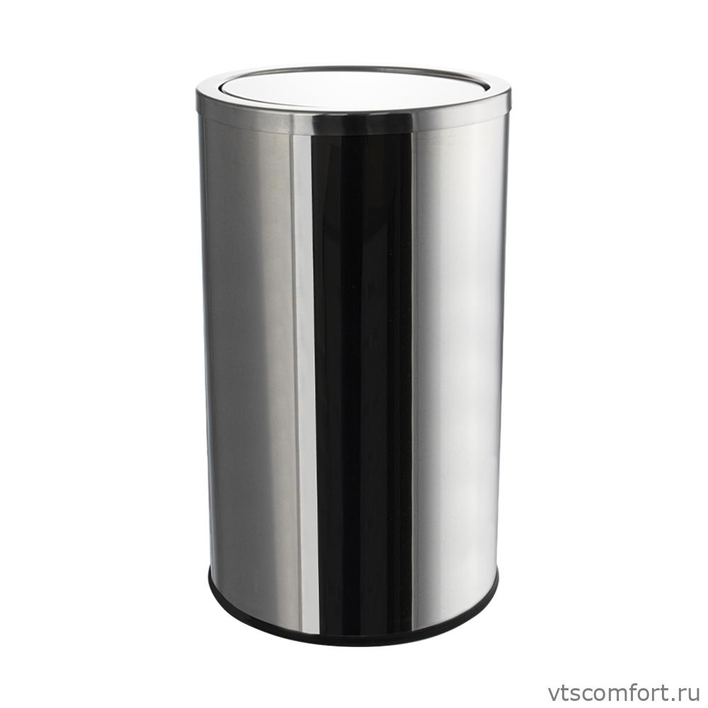 Фото САНАКС 11234 Бак для мусора 35 литров из нержавеющей стали глянцевый Изображение САНАКС 11234 Бак для мусора 35 литров из нержавеющей стали глянцевый